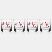 Tijger Gezicht Bril Drinkware Set Whisky Glas (Voorkant)
