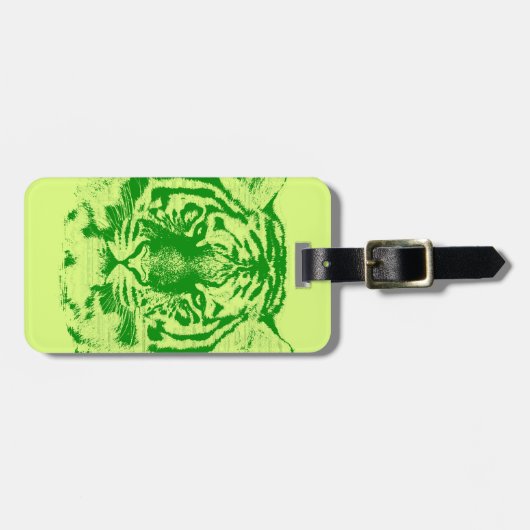 Tijger Gezicht Close-Up Bagagelabel (Voorkant horizontaal)