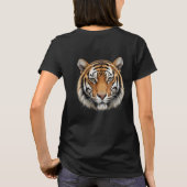 Tijger Gezicht Dames Basics T-shirt (Achterkant)