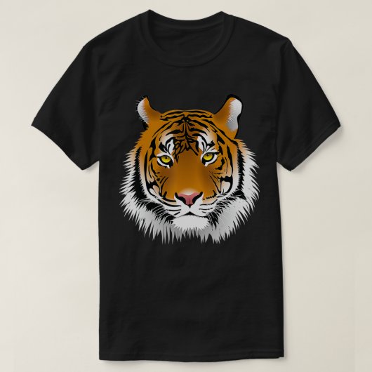 Tijger Gezicht Dierenvriend Grappige Tijgers Zoo K T-shirt (Design voorkant)