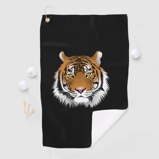 Tijger Gezicht Golf Handdoek  (Insitu)