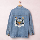 Tijger Gezicht Grafische Print Denim Jacket (Hangar)