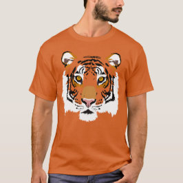 Tijger Gezicht Grafische Print T-shirt