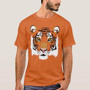 Tijger Gezicht Grafische Print T-shirt