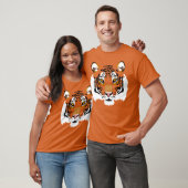 Tijger Gezicht Grafische Print T-shirt (Unisex)
