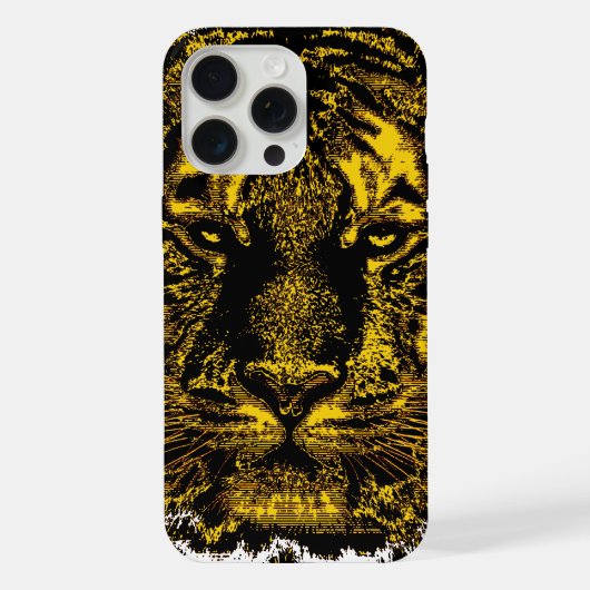 Tijger Gezicht iPhone Hoesje (Achterkant)
