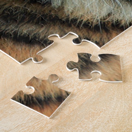 Tijger - gezicht legpuzzel (Zijkant)