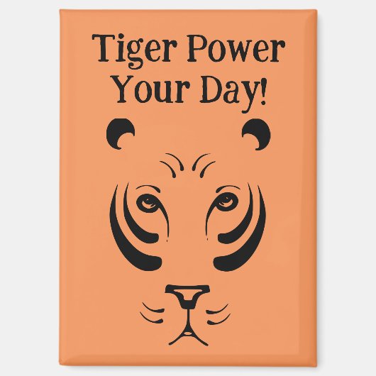Tijger Gezicht Magneet (Voorkant)