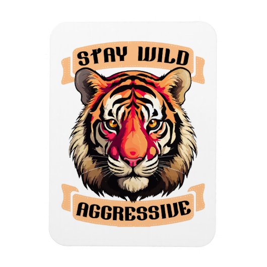 TIJGER GEZICHT MAGNEET (Verticaal)
