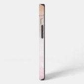 Tijger gezicht marmeren achtergrond iPhone hoesje (Linkerkant)