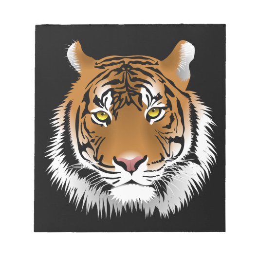 Tijger Gezicht Notitieblok (Voorkant)
