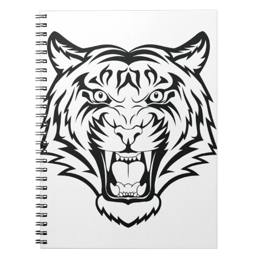 Tijger Gezicht Notitieboek (Voorkant)
