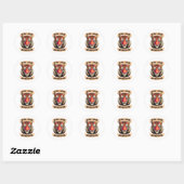 TIJGER GEZICHT RONDE STICKER (Vel)