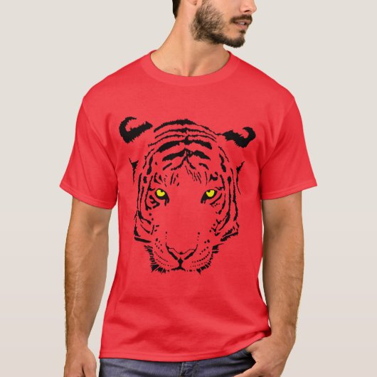 Tijger gezicht - Shirt (Voorkant)