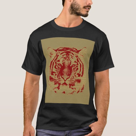 Tijger Gezicht T-shirt (Voorkant)