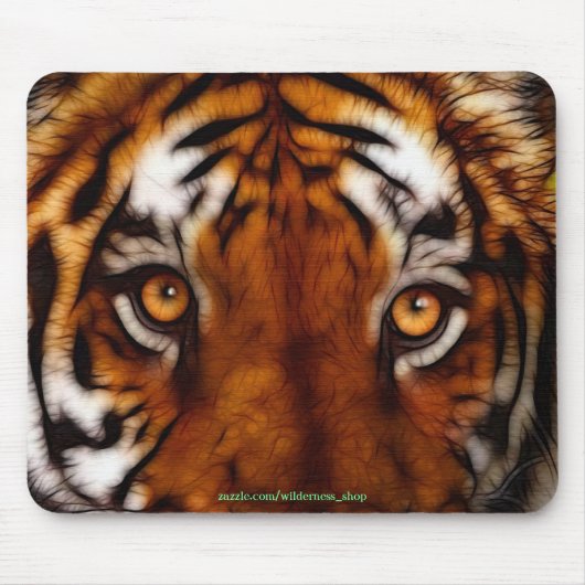 Tijger Gezicht Wildlife Mousemat Muismat (Voorkant)