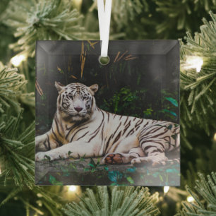 Tijger Glas Ornament