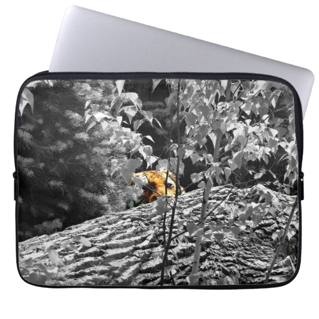 Tijger gluur laptophoes laptop sleeve (Voorkant)