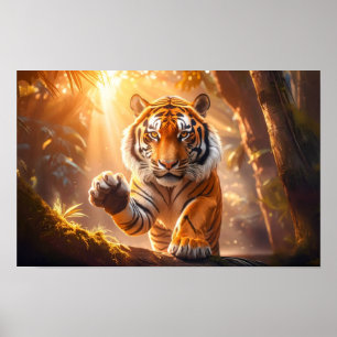 Tijger - Gouden Tijger Groet Poster
