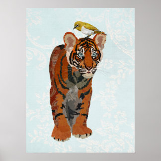 TIJGER & GOUDEN VOGEL POSTER