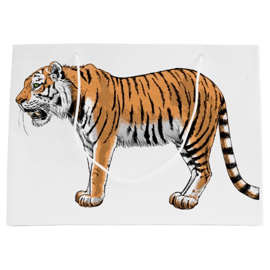 tijger groot cadeauzakje (Voorkant)