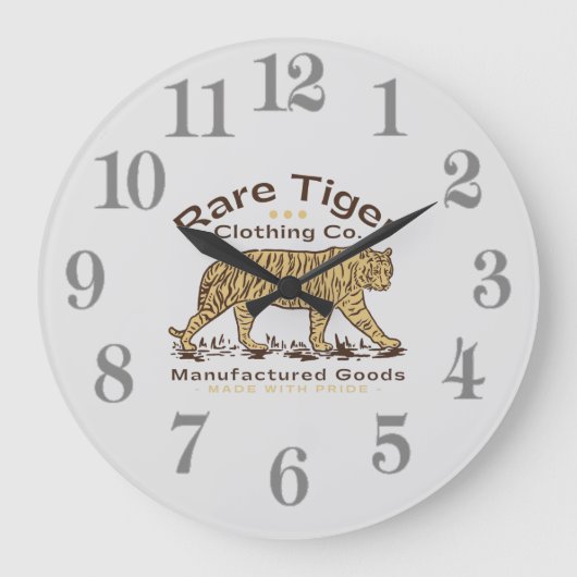 Tijger grote klok (Voorkant)