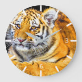 tijger grote klok (Voorkant)