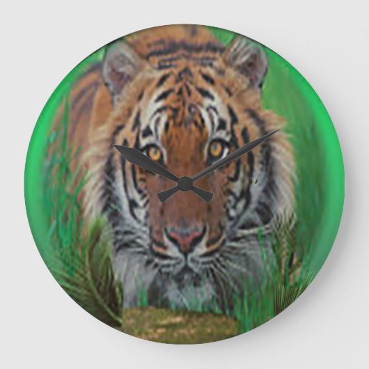 tijger grote klok (Voorkant)