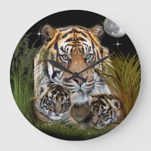 tijger grote klok
