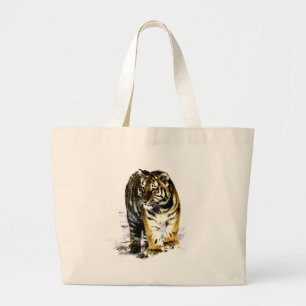 tijger grote tote bag