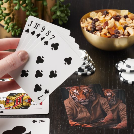 Tijger Guy Pokerkaarten (Insitu)
