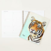Tijger Hand geschilderd Waterverf Wildlife Art Pla Planner (Display)