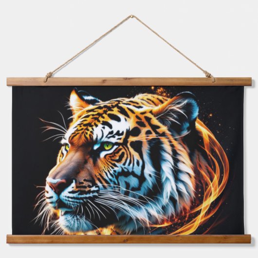 tijger hangend wandkleed (Voorkant)