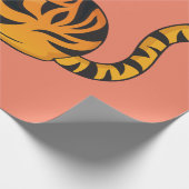 Tijger, hardend oppakpapier cadeaupapier (Hoek)