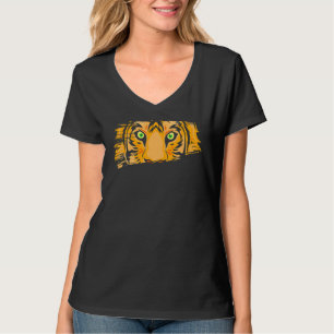 Tijger Head Green Eyes Wildlife Predator T-shirt