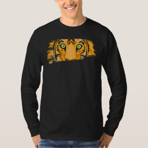 Tijger Head Green Eyes Wildlife Predator T-shirt
