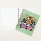 Tijger Henna roze paarse bloemen Planner (Display)