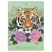 Tijger Henna Roze Paarse Klembord (Achterkant)