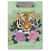 Tijger Henna Roze Paarse Klembord (Voorkant)