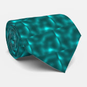 Tijger Heren Teal Groen Weerkaatsing Stropdas (Opgerold)