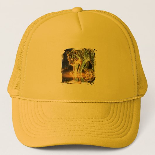 tijger Hoed Trucker Pet (Voorkant)