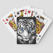 Tijger Hoofd Spelen Kaarten - Wit Tijger Gezicht (Achterkant)