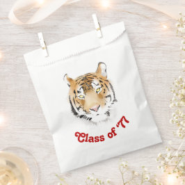 Tijger Hoofd Waterverf Klasse Reünie Partij Bedankzakje