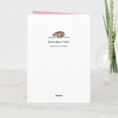 Tijger... ik ben wild over je roze Valentijnsdag. Kaart (Achterkant)