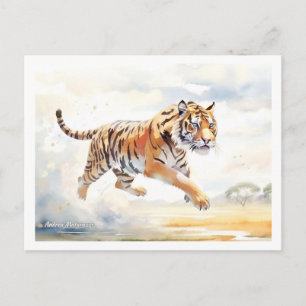 Tijger in Actie 2 Briefkaart