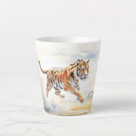 Tijger in actie 2 latte mok