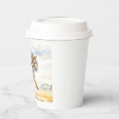 Tijger in actie 2 papieren bekers (Links)