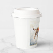 Tijger in actie 2 papieren bekers (Rechts)