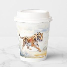 Tijger in actie 2 papieren bekers