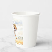 Tijger in actie 2 papieren bekers (Links)